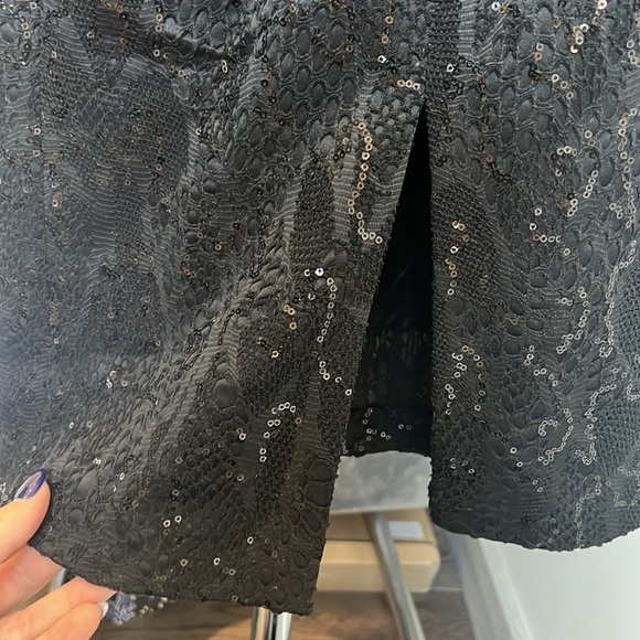 Stunning Talbot Runhof designer gown dress size 6 women’s black sequin NWT - Picture 4 of 5